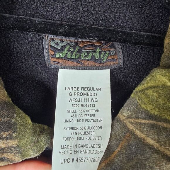 Liberty Realtree Hardwoods Woodland Camo Fleece Lined Hunting Jacket L - Picture 5 of 7